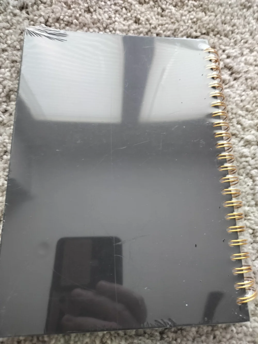 Floral Fox Spiral Notebook — Black Cover with Fox BRAND NEW Sealed In Plastic